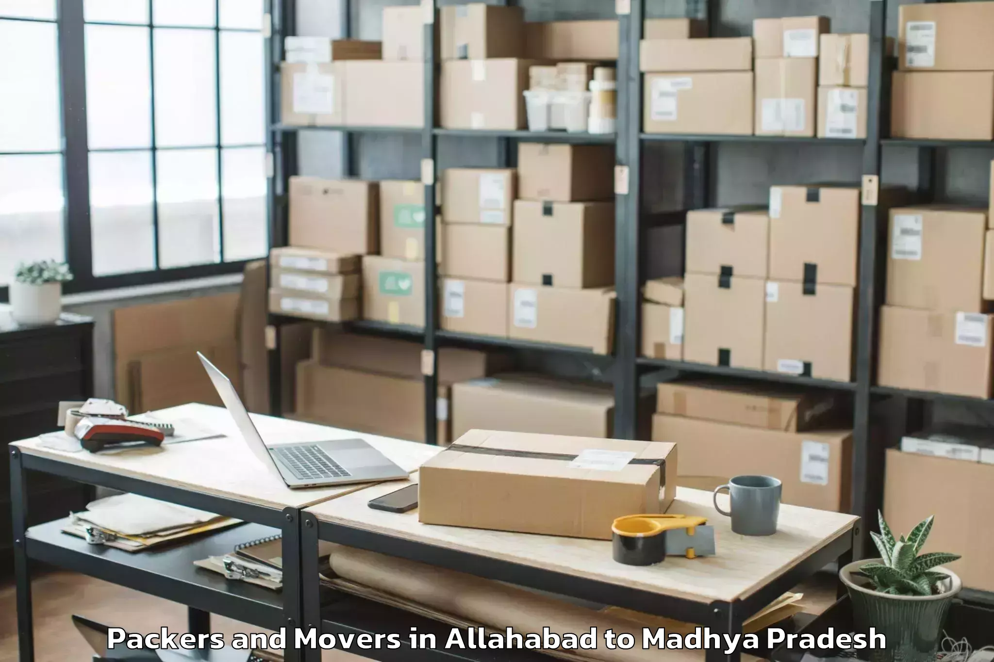 Trusted Allahabad to Ujjain Packers And Movers